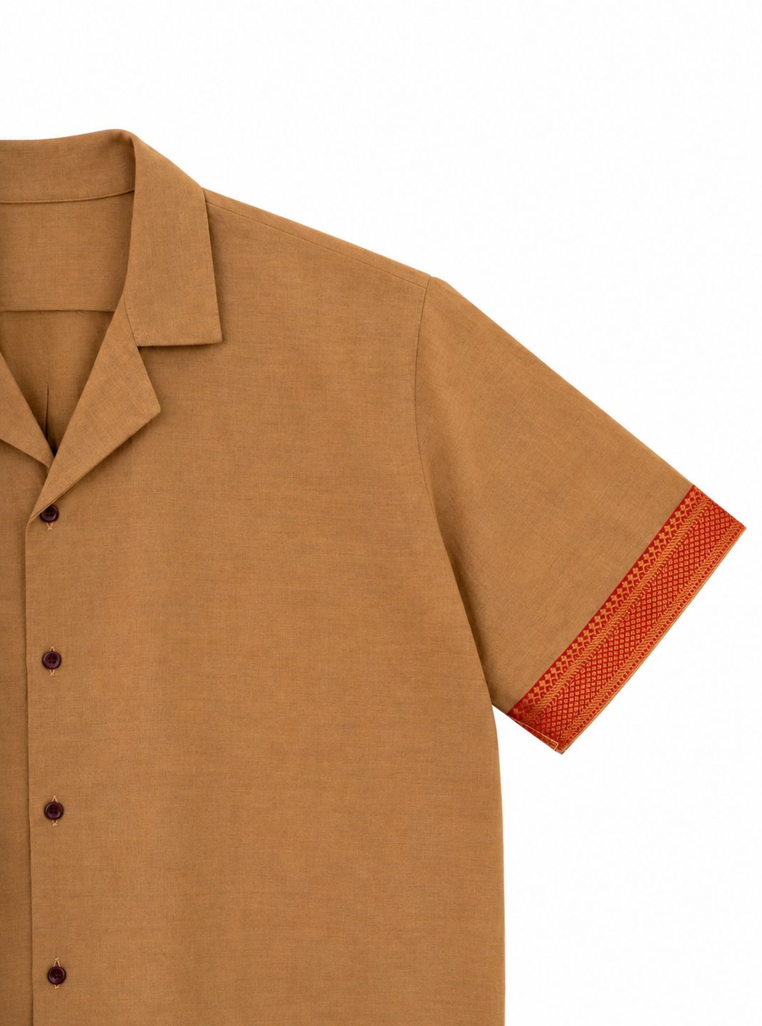 golden sand - resort shirt, collar